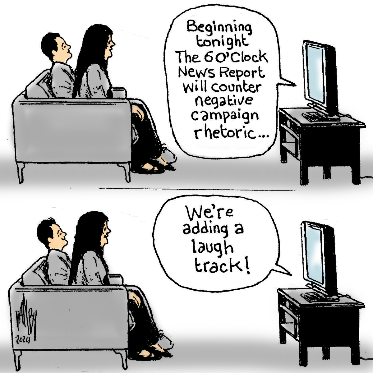 Negative campaign rhetoric