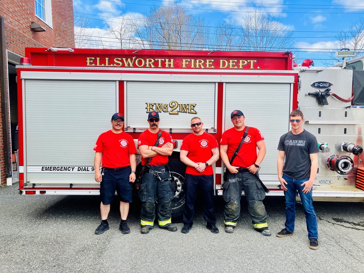 Ellsworth firefighters short on engines after 1 rolls down hill and smashes into tree