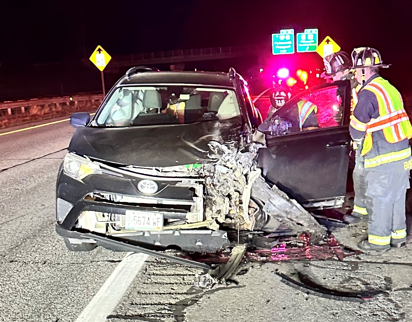 Pregnant driver injured in wrong-way crash on Maine Turnpike
