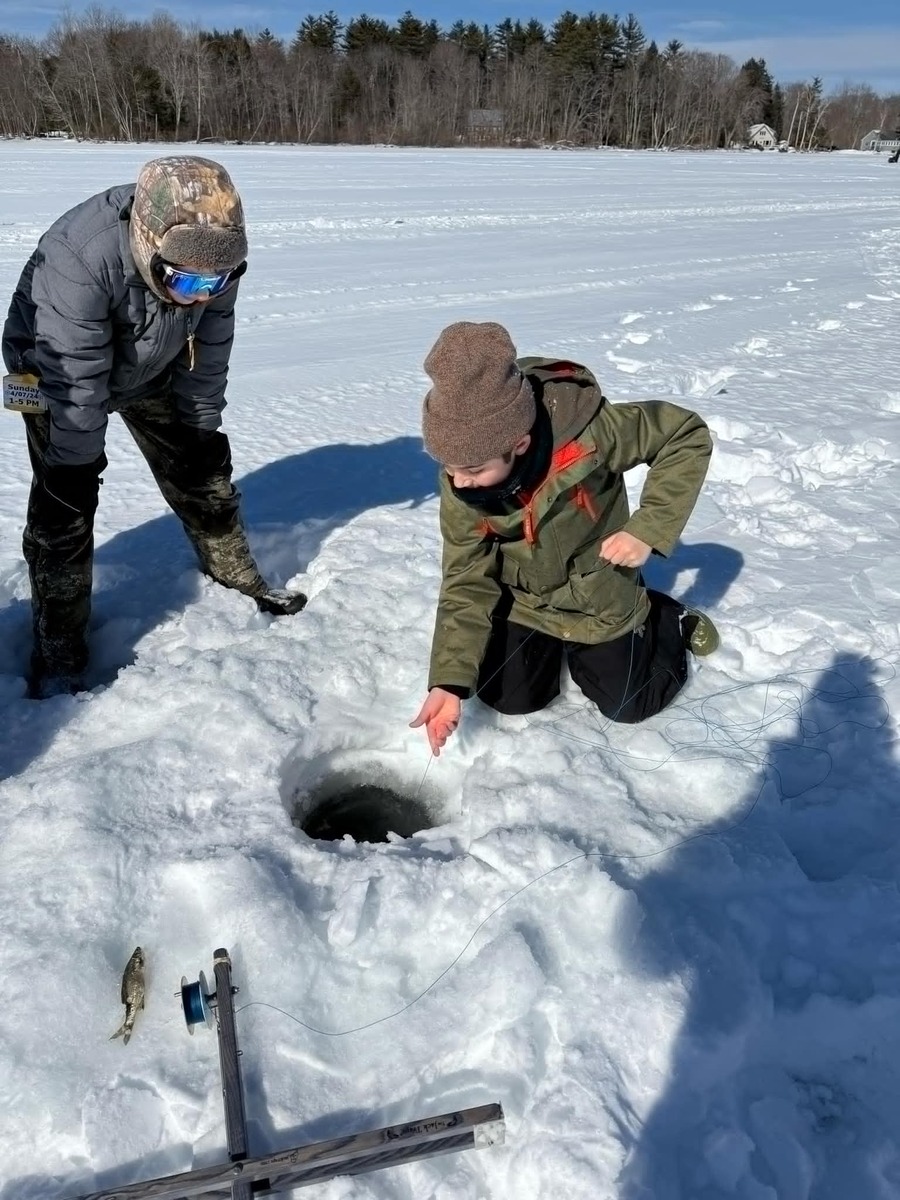 This young fisherman’s 1st bass was a big one 