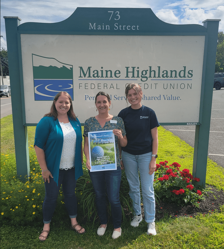 Maine Highlands Federal Credit Union sponsors Pine Tree Hospice Charity Golf Tournament