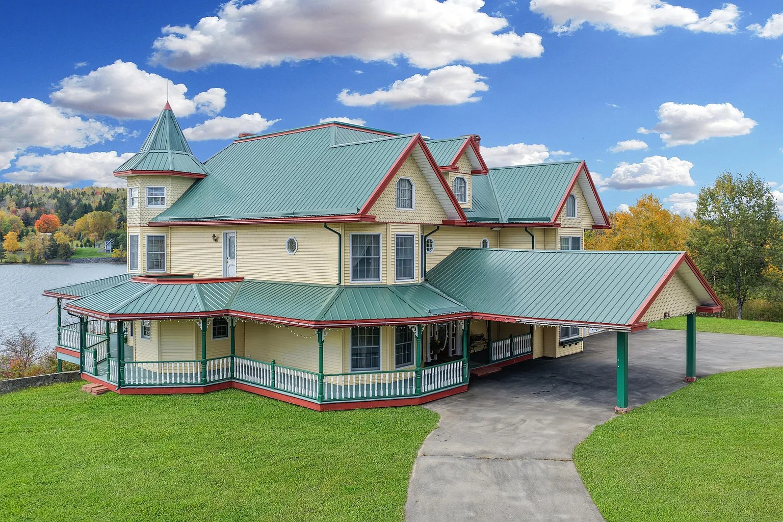 This ‘castle’ on a lake in northern Maine is for sale