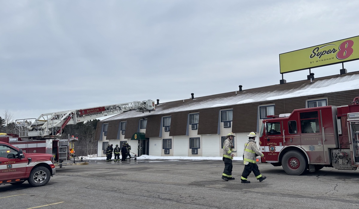 Construction sparks fire at Bangor motel