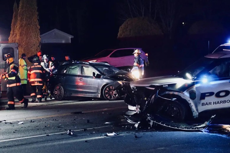 Maine man charged with attempted murder after crashing into Bar Harbor police cruiser