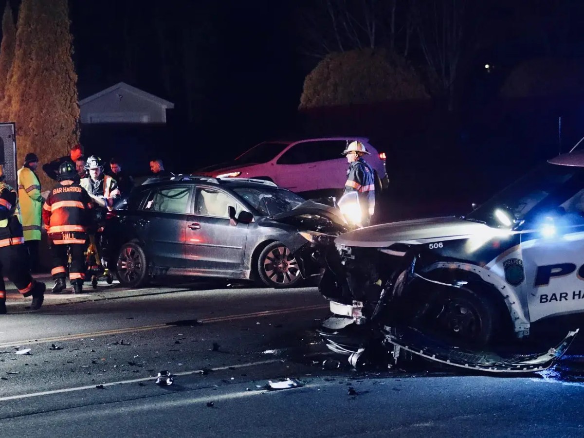 Maine man charged with attempted murder after crashing into Bar Harbor police cruiser