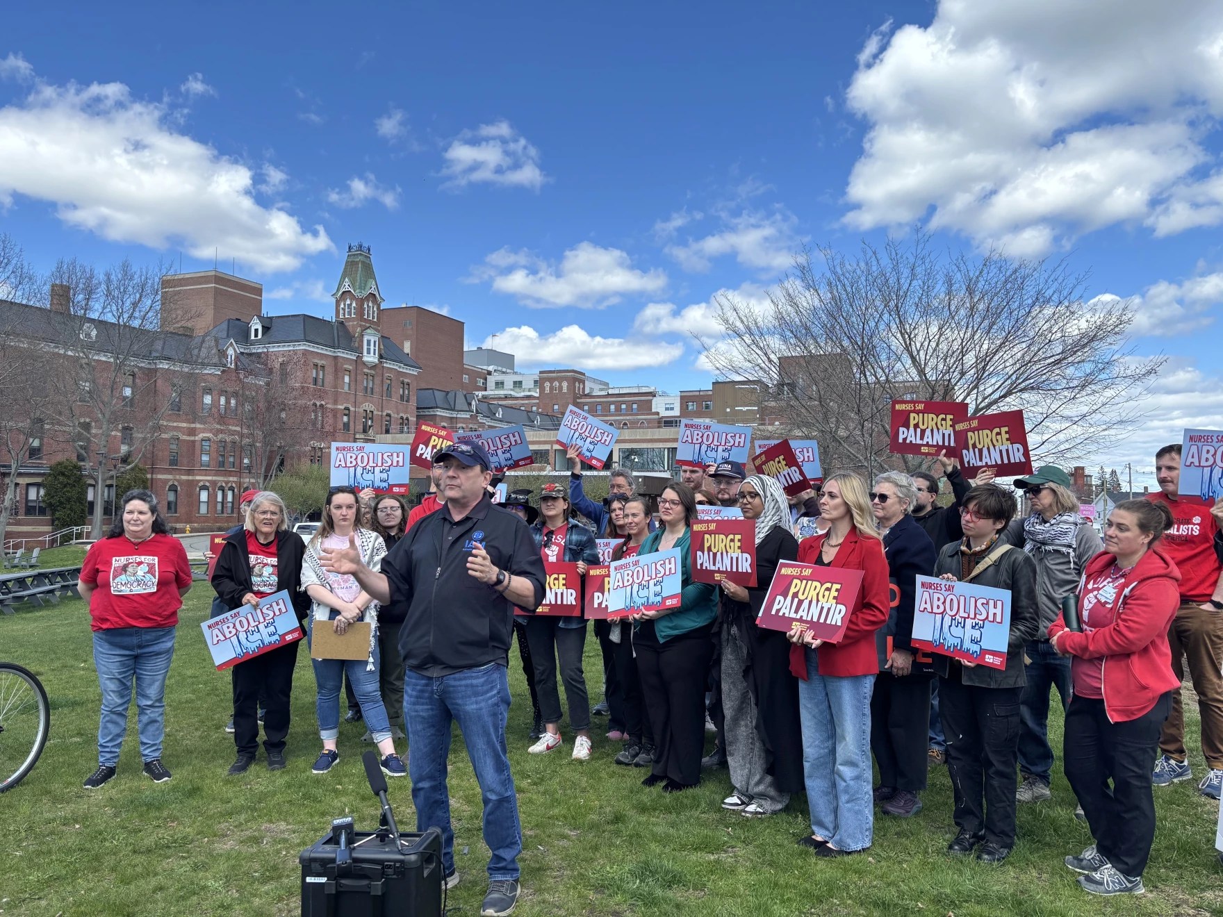 Nurses demand Maine Health cancel contract with Palantir