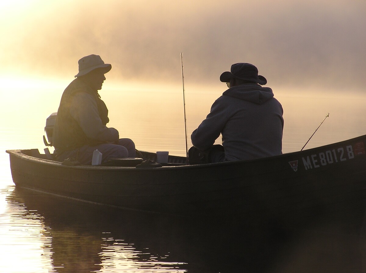 This is spring salmon fishing in Maine
