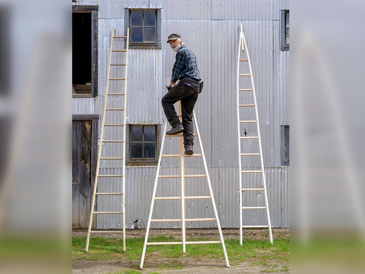 This Mainer may be the last wooden orchard ladder maker on the
