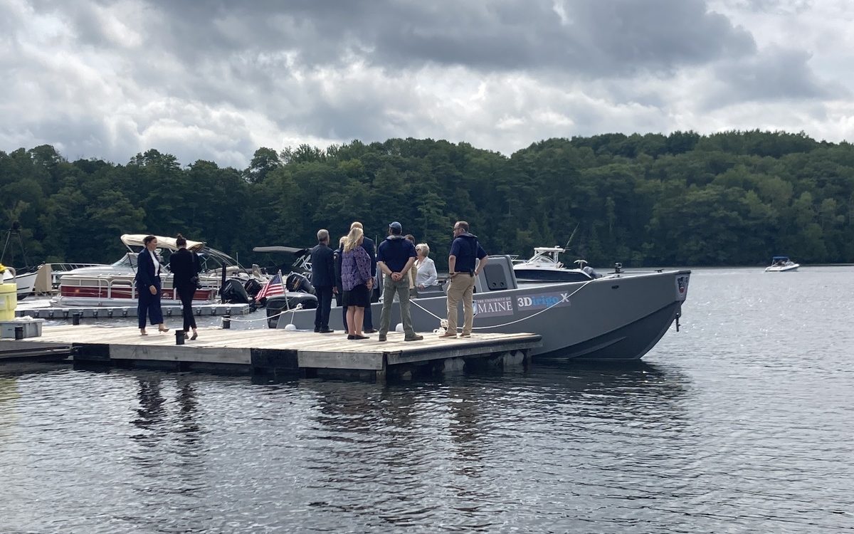 bangordailynews.com - Kasey Turman - UMaine launches 3D-printed boat that could be the future of the US military