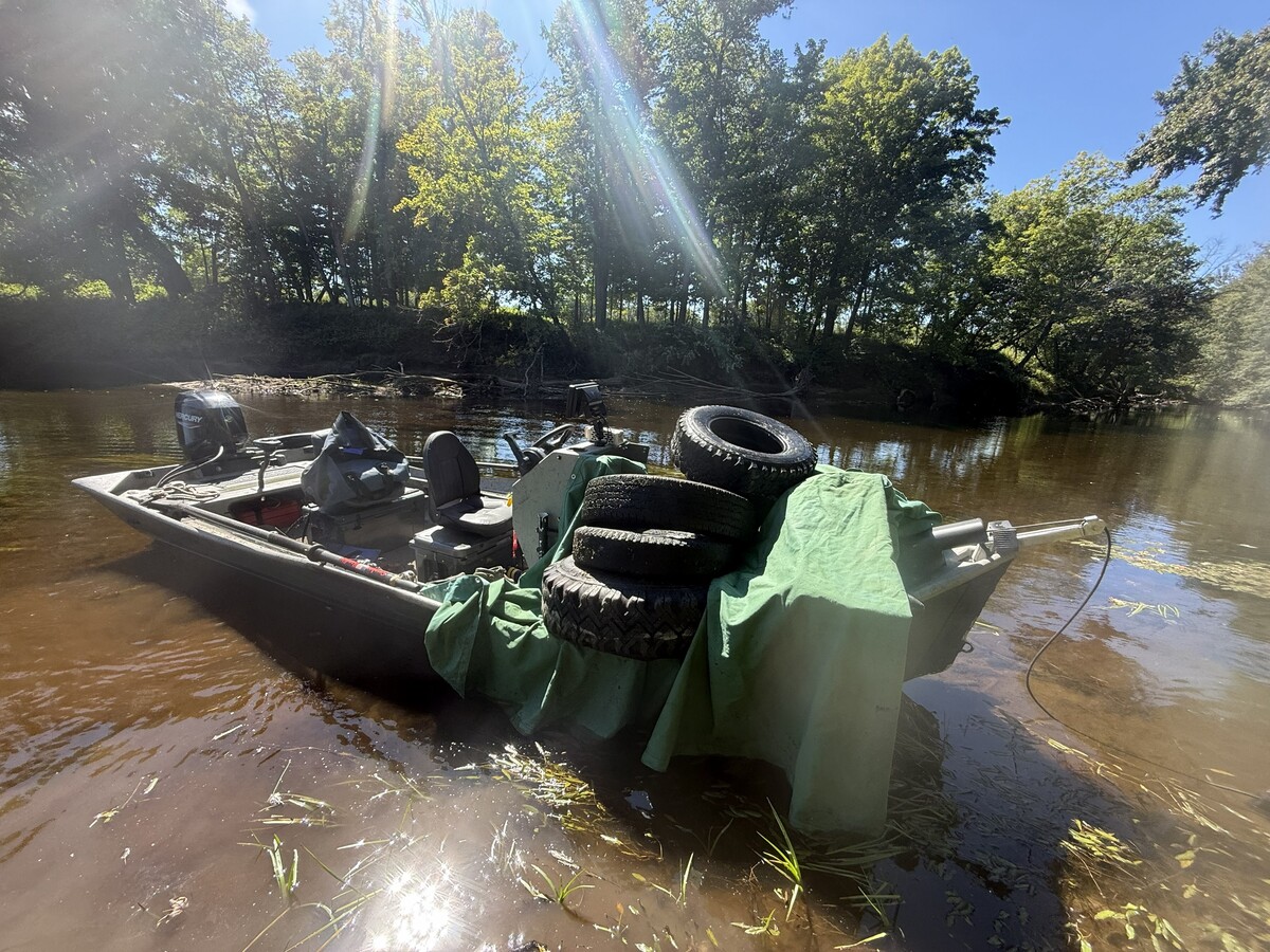 Maine guide pulled 200 tires from a river last year. Yesterday, he pulled his 700th.
