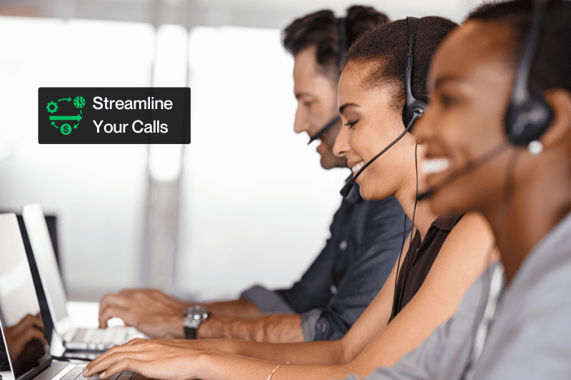 Customer service team using call analytics to manage communications efficiently.