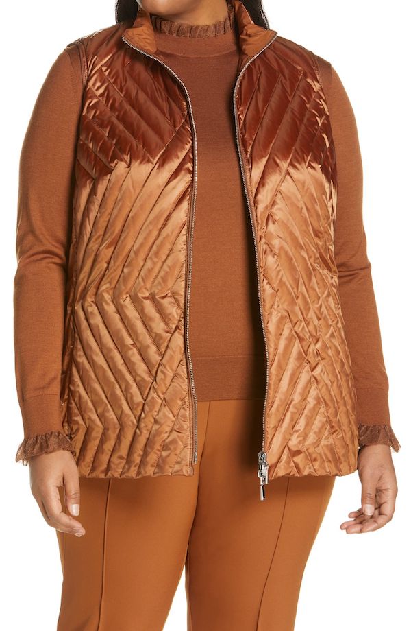 plus size quilted vests