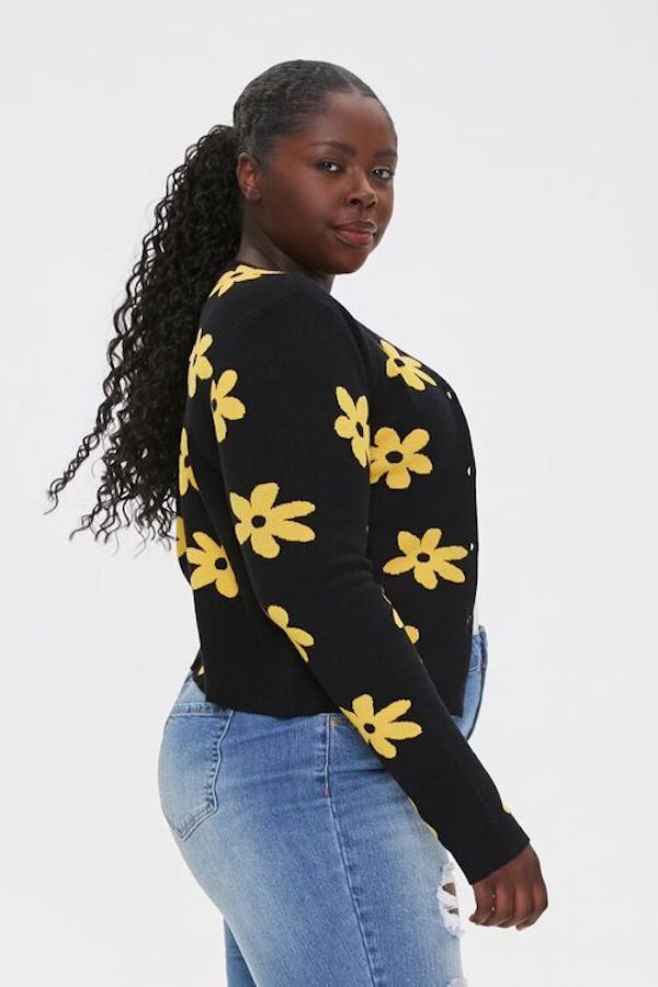 plus size cropped cardigans