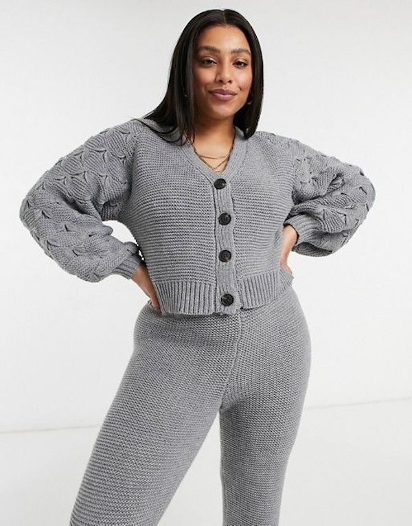 plus size cropped cardigans