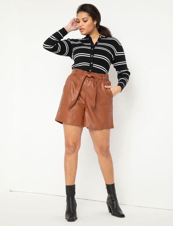 Plus-Size Leather Shorts Shopping Guide 