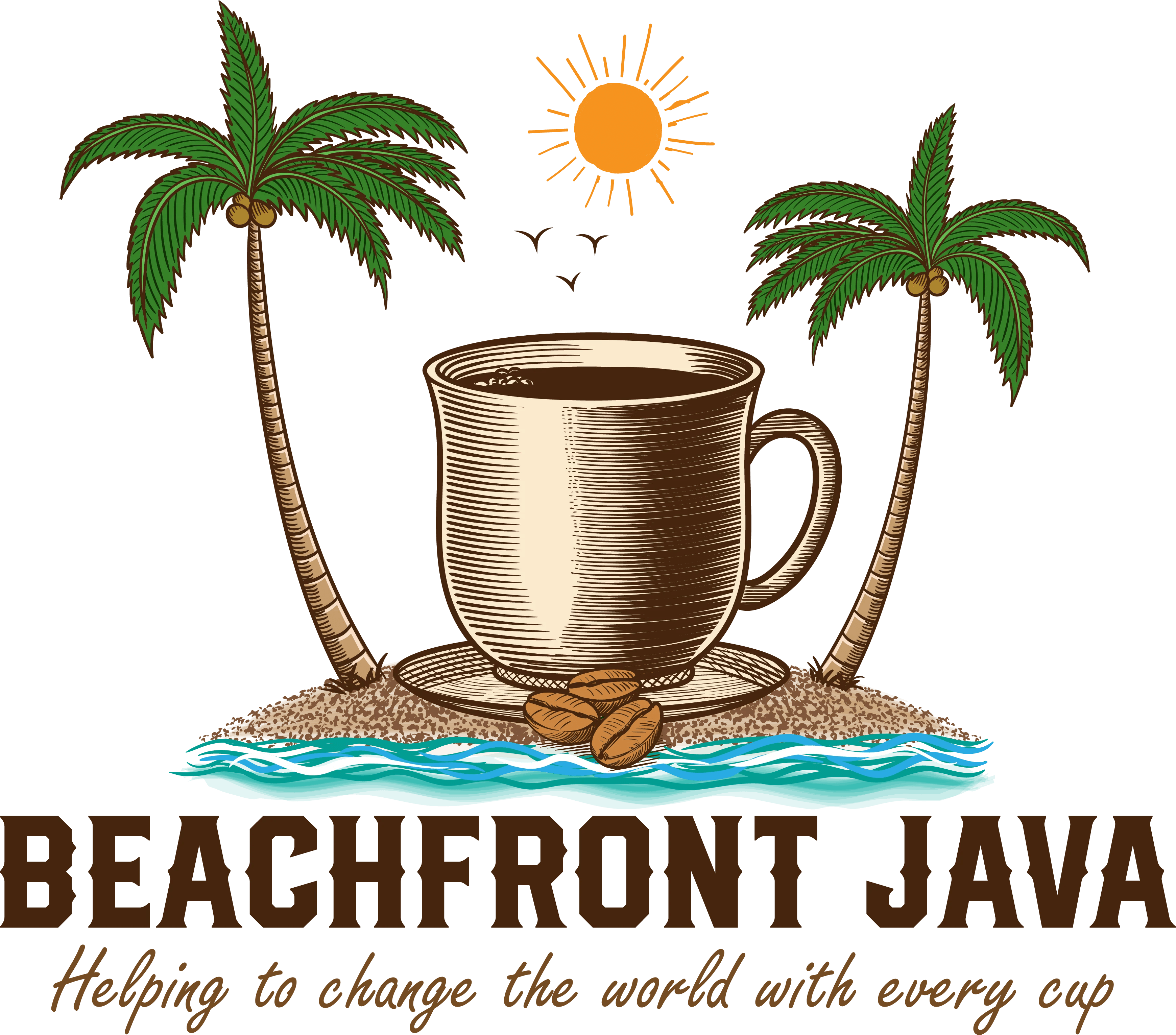 Caramel Kiss Beachfront Java - 8K Mountain Photos for Desktop