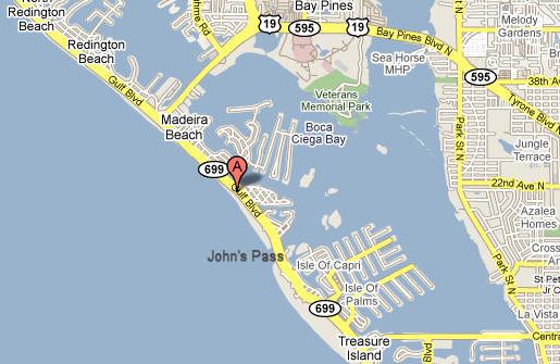Map Madeira Beach Florida Map 