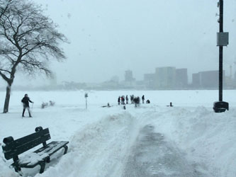 A Cleared Walkway on the Esplanade