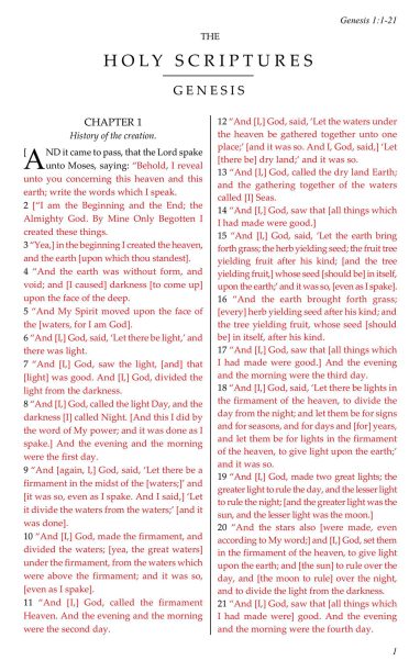 Genesis Chapter 1