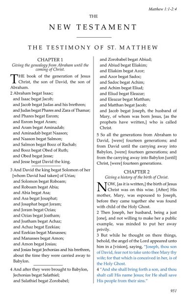 Matthew Chapter 1