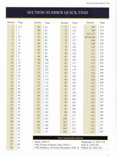 Section Number Guide