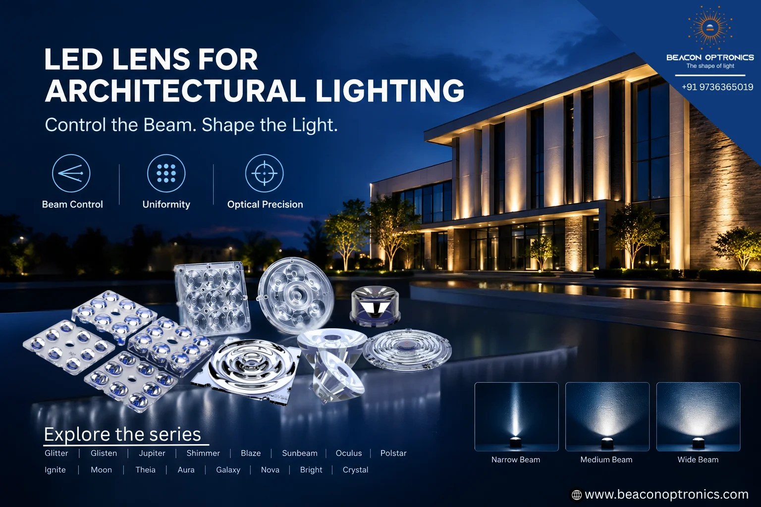 Architectural Lighting and LED Lens: How Secondary Optics Create Better Light