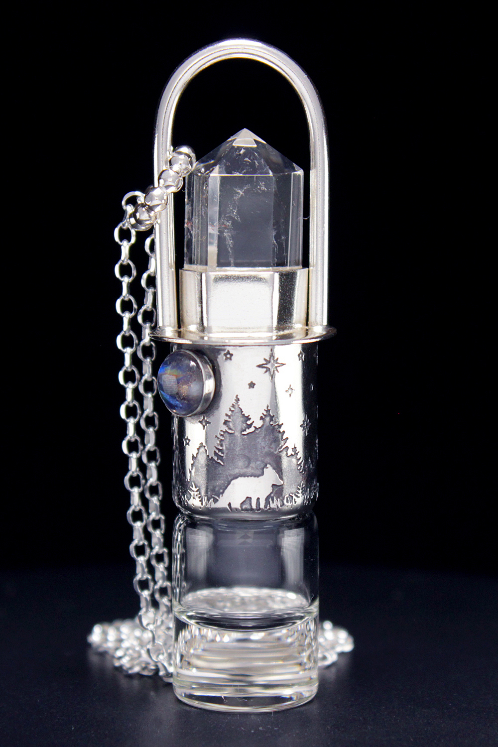 Moonstone Rollerball Necklace