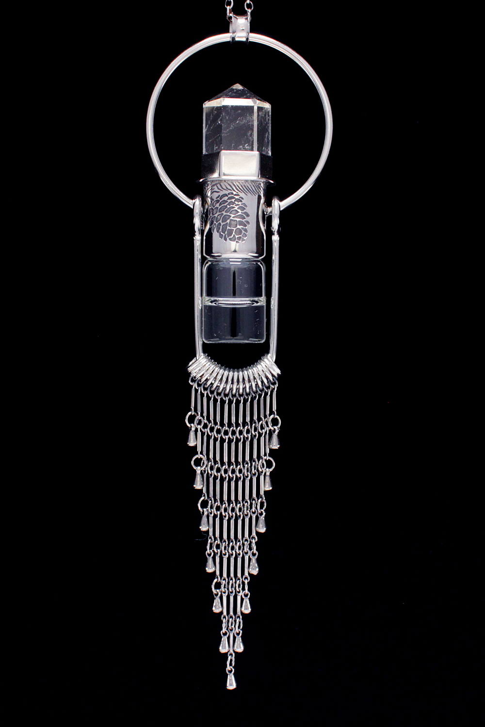 Fringed Roller Ball Necklace