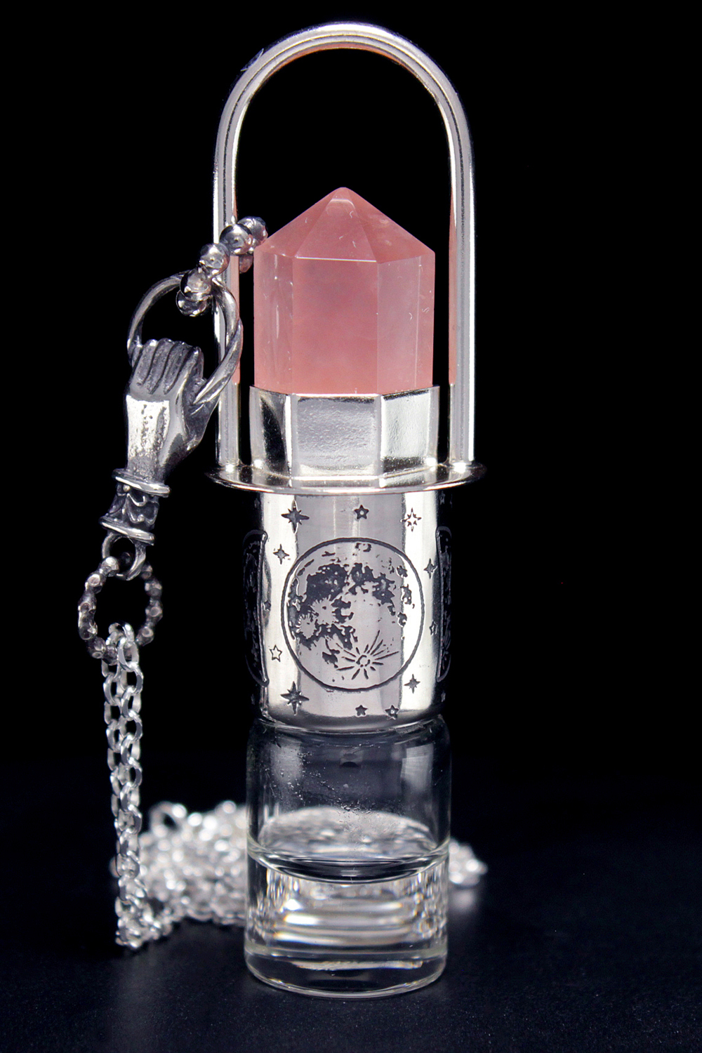 Moon Phase Rollerball Necklace