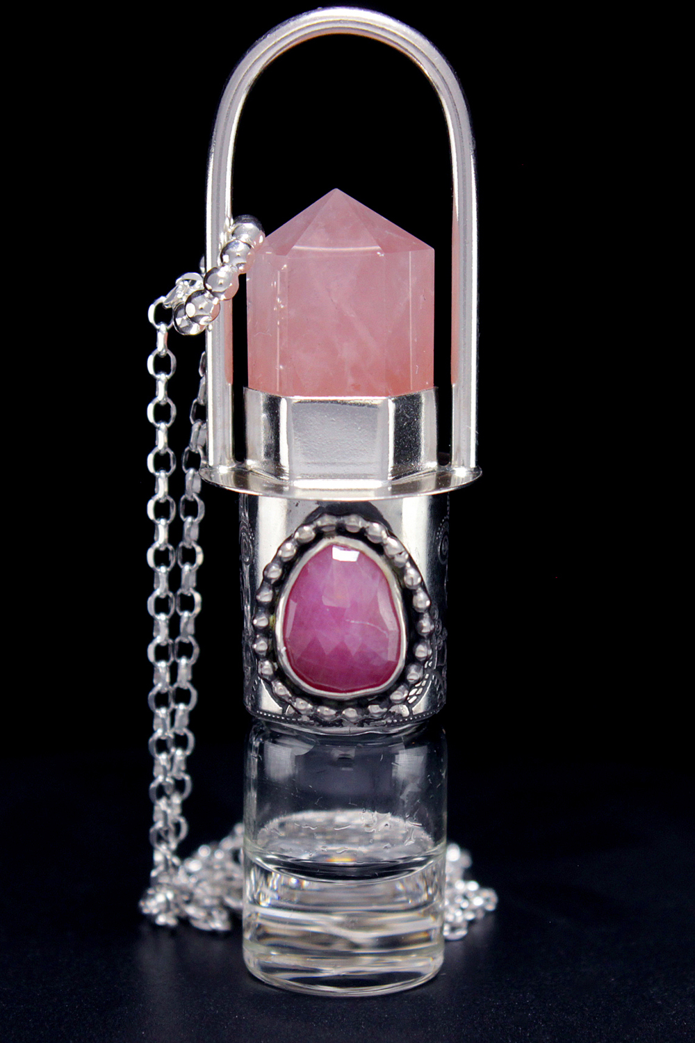 Sapphire Rollerball Necklace
