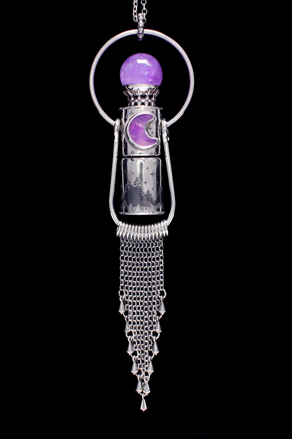 Nocturnal Full Metal Rollerball Necklace