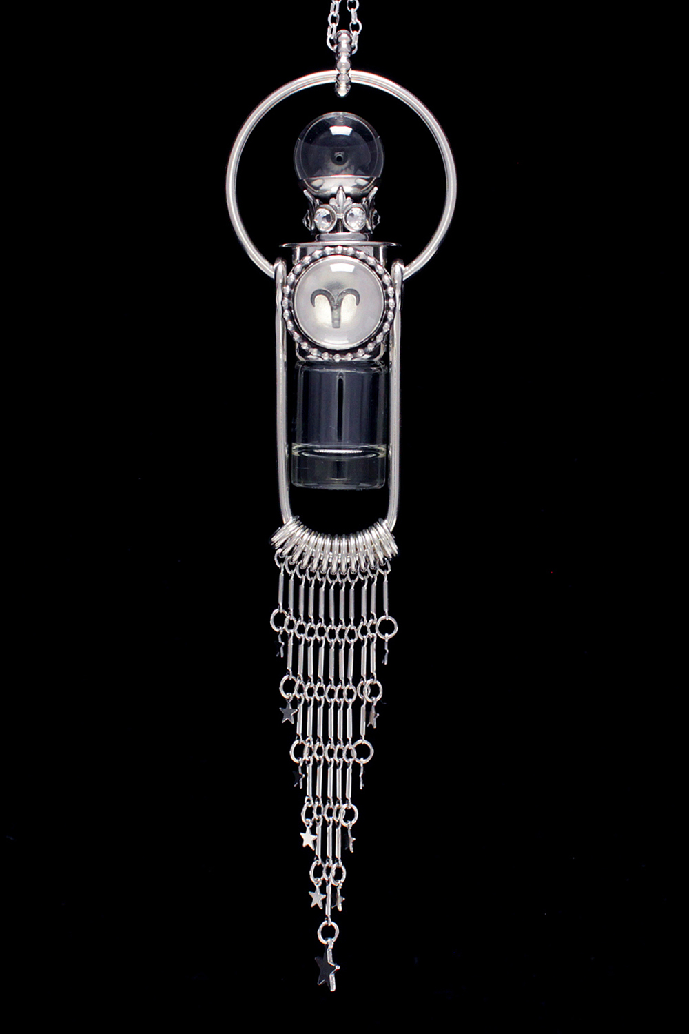 Aries Crystal Ball Necklace