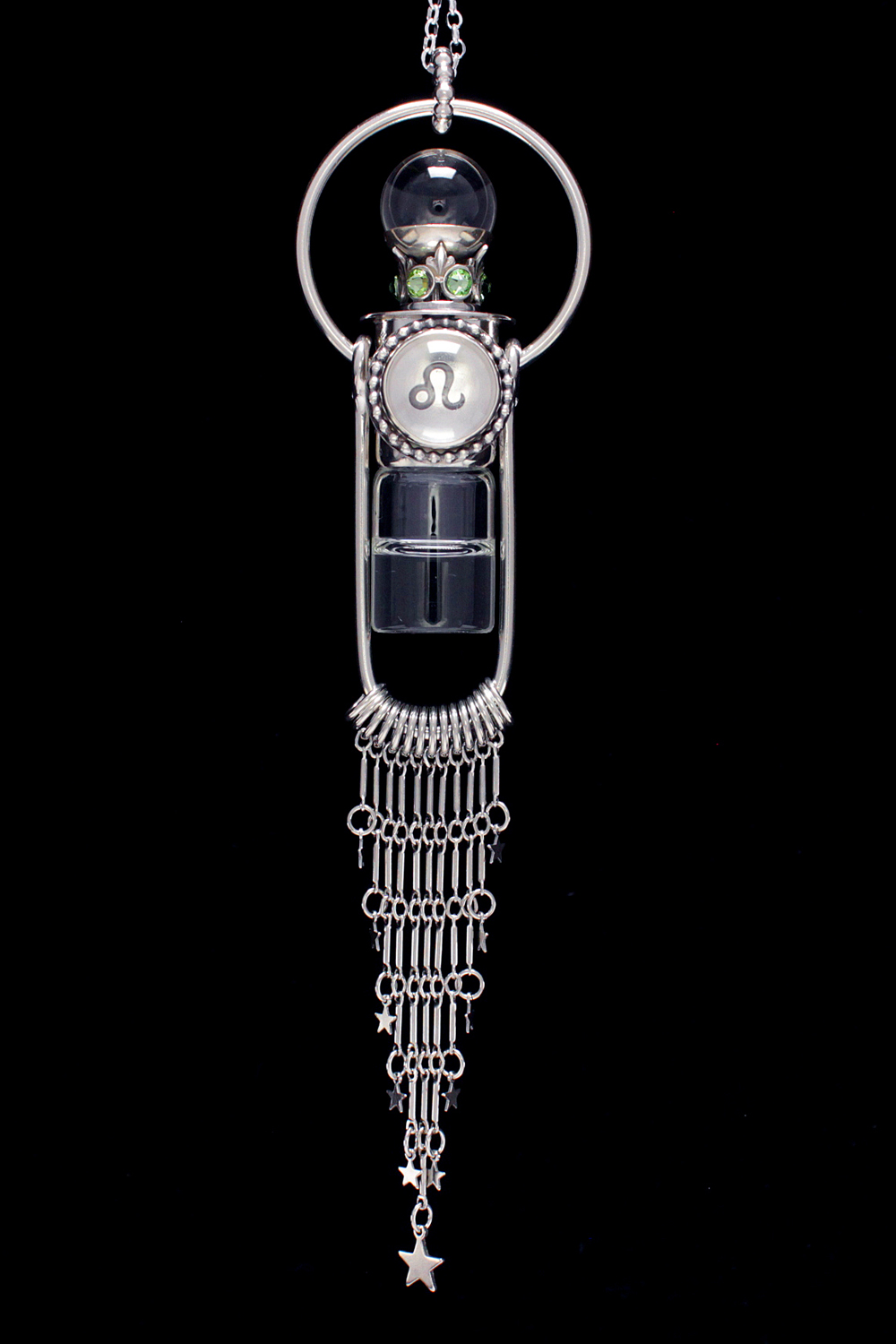 Leo Crystal Ball Necklace