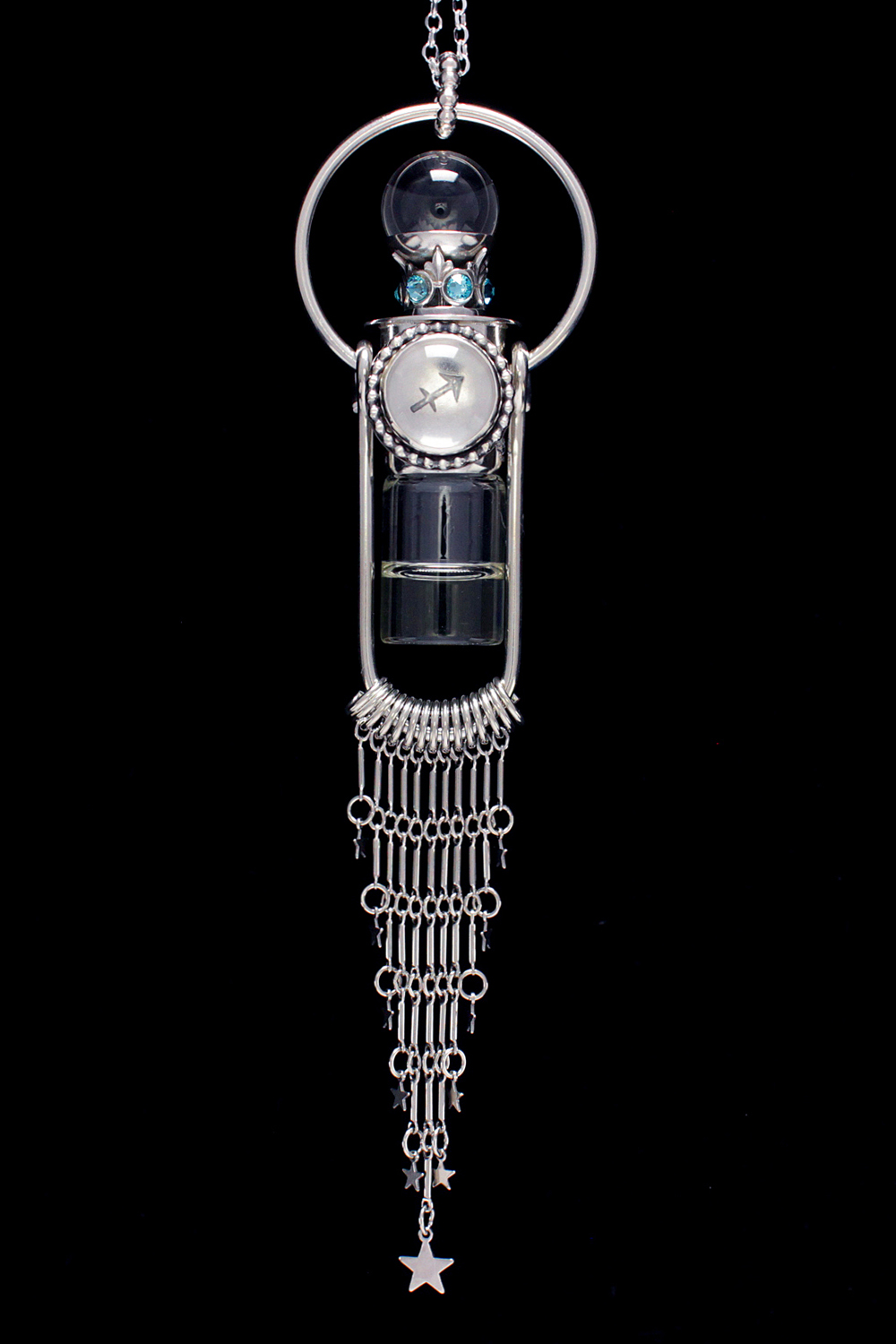 Sagittarius Crystal Ball Necklace