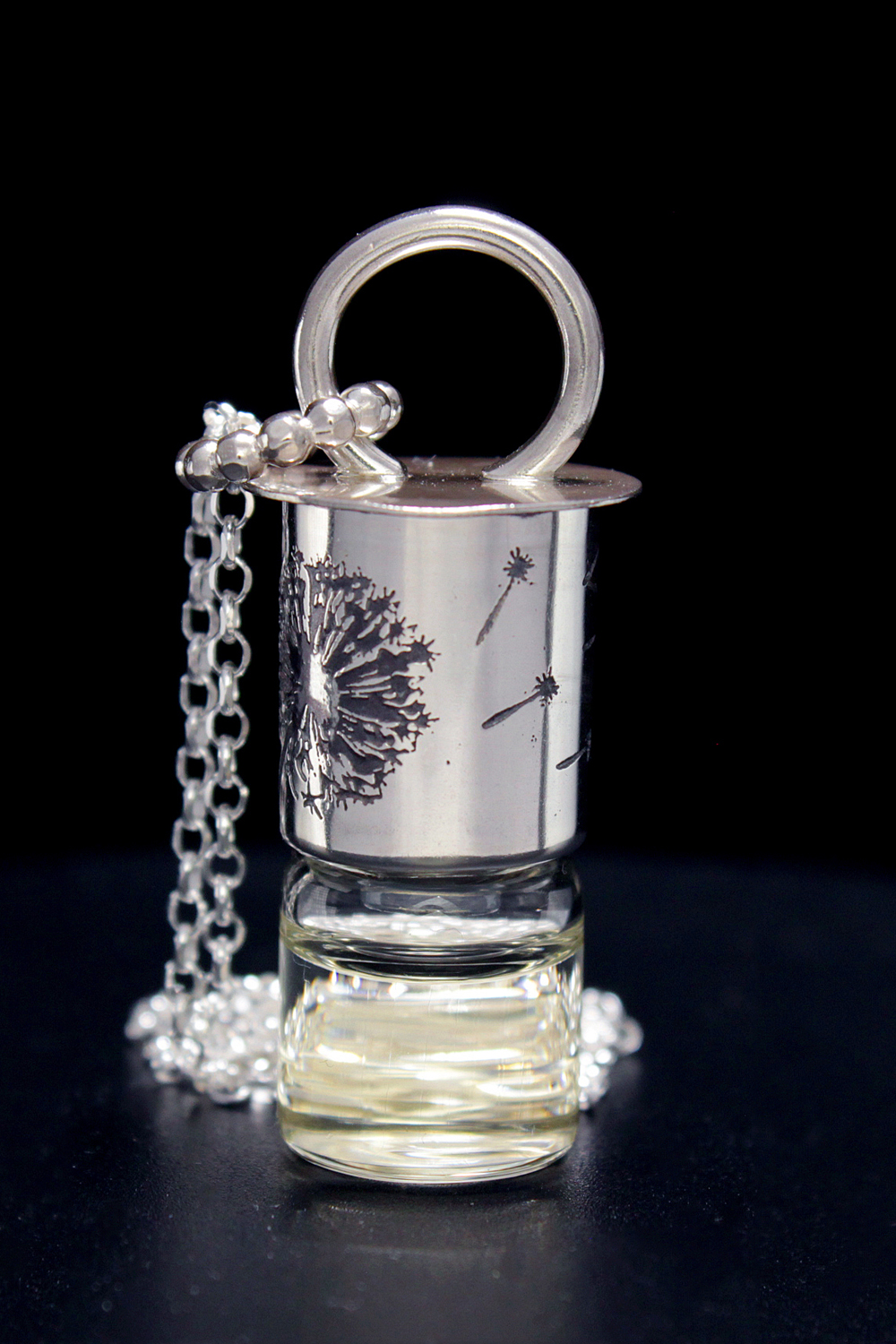 Dandelion Mini Rollerball Necklace