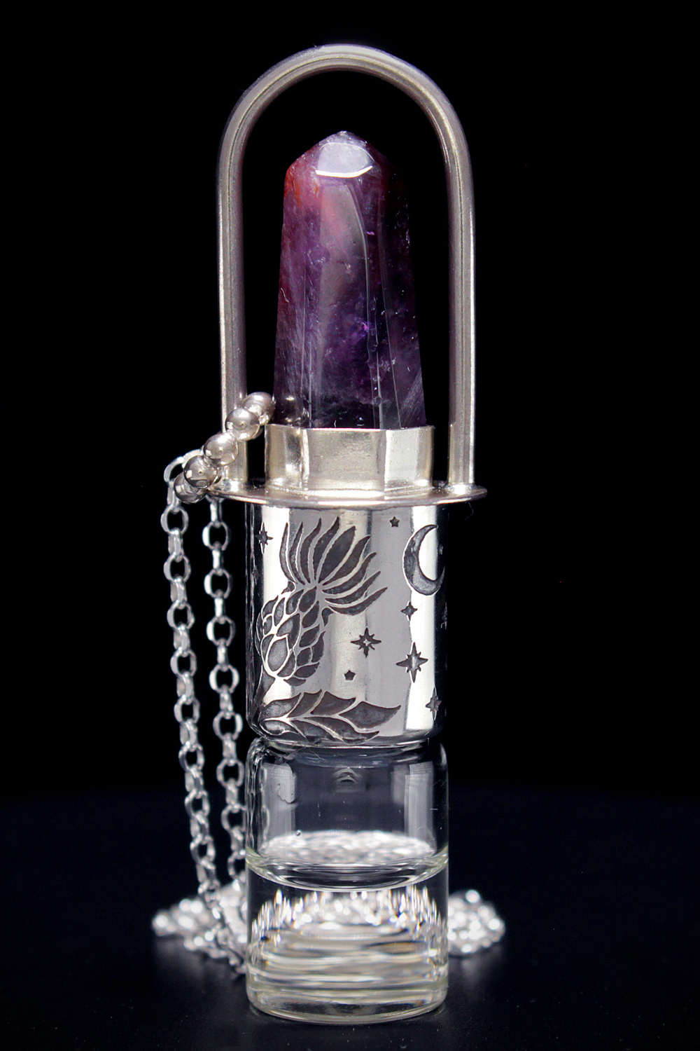 Art Deco Rollerball Necklace