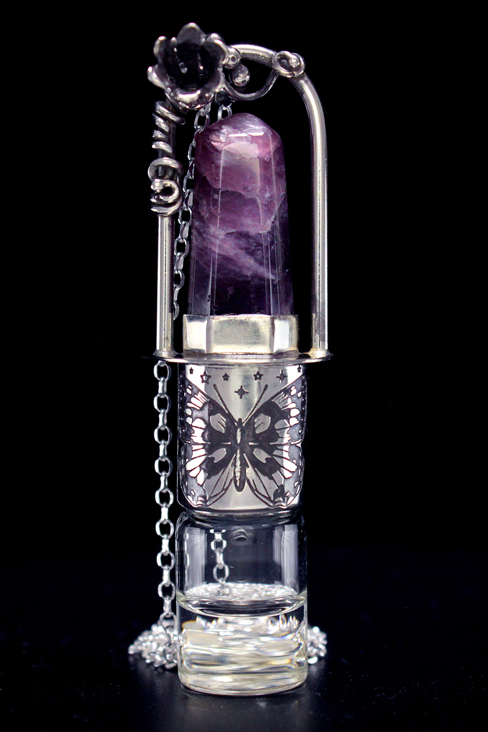 Butterfly Super Seven Rollerball Necklace