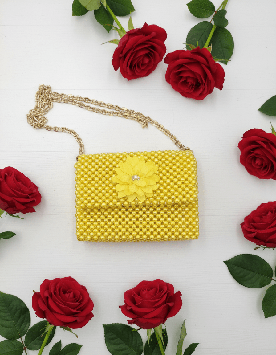 Bloom  beaded mini bags