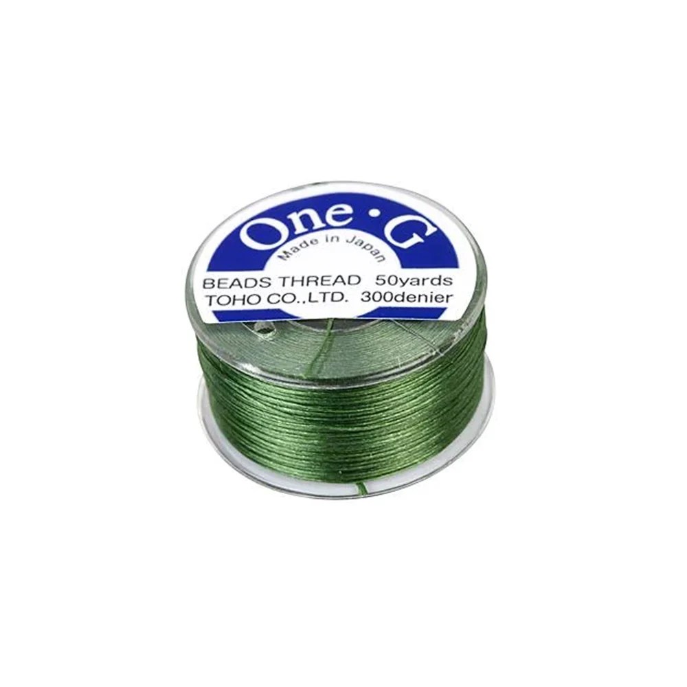 One-G Beading Thread Green