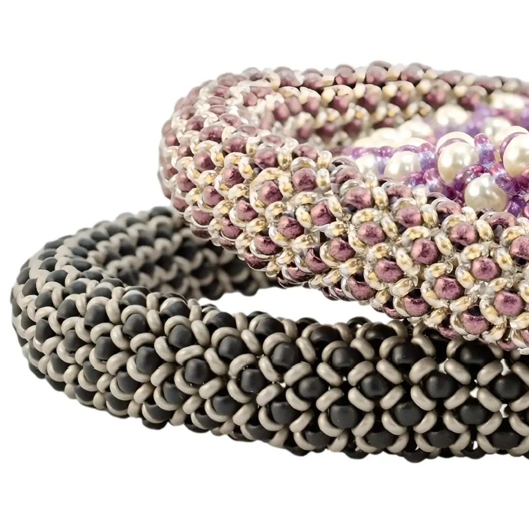 Chenille Bracelet with Toho Demis Pattern