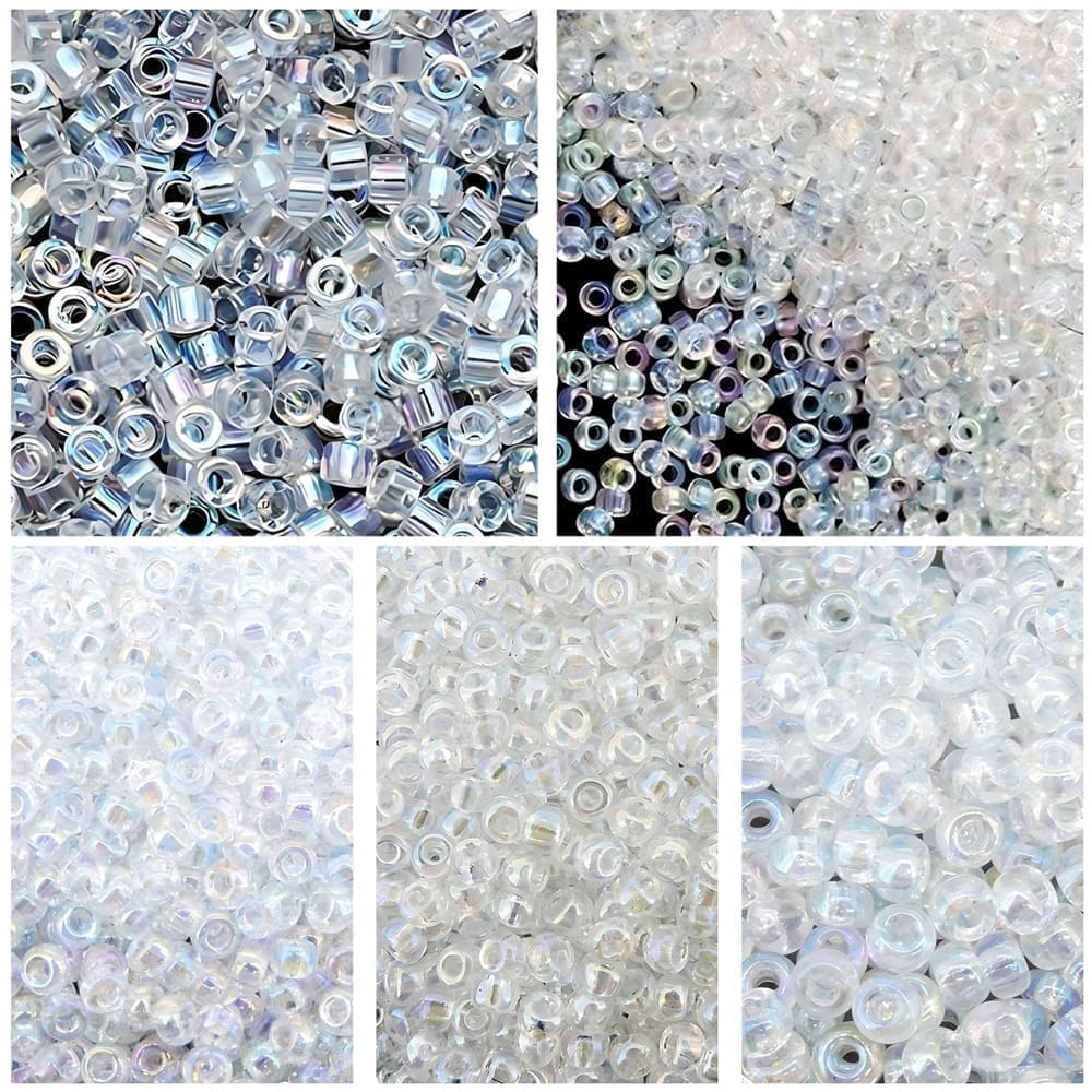 Miyuki Multipacks, 5 Sizes Seed Beads in the same color -