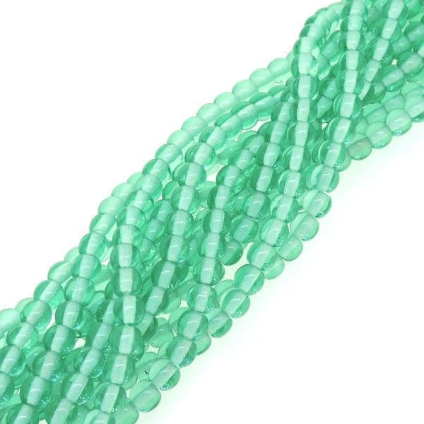 Czech Round Druk Beads 4mm - Cool Mint Green 100pcs