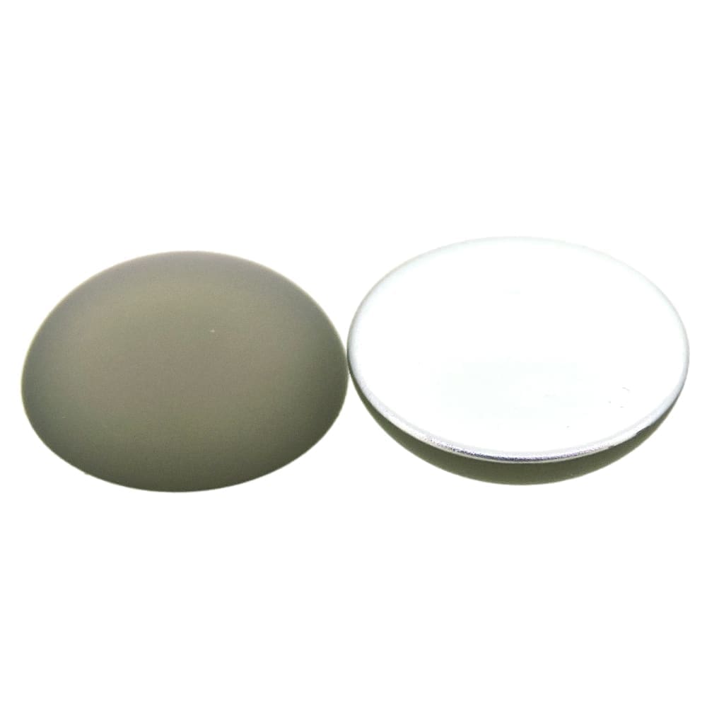 Lunasoft Lucite Cabochon 18mm Round Grey