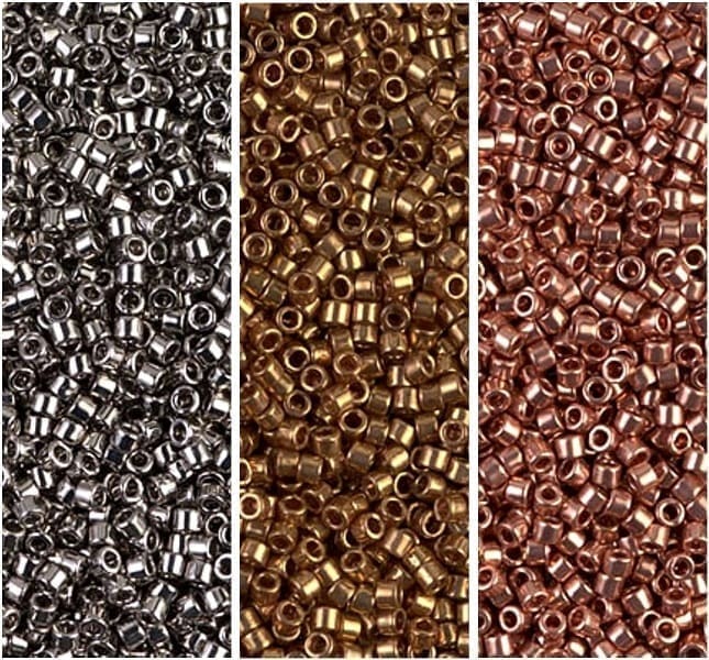 Miyuki Delica Seed Beads 11/0 Metallics Collection DB021 DB022L DB040