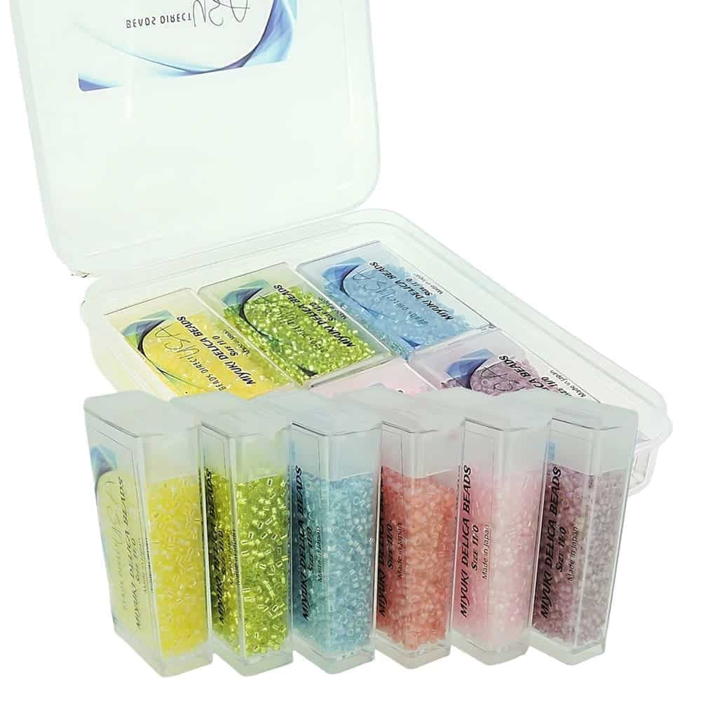 6 Color Set 60GM Miyuki Delica Beads Size 11/0