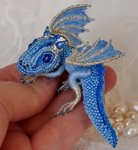 Beautiful beaded dragons by Alena Litvin Beads Magic