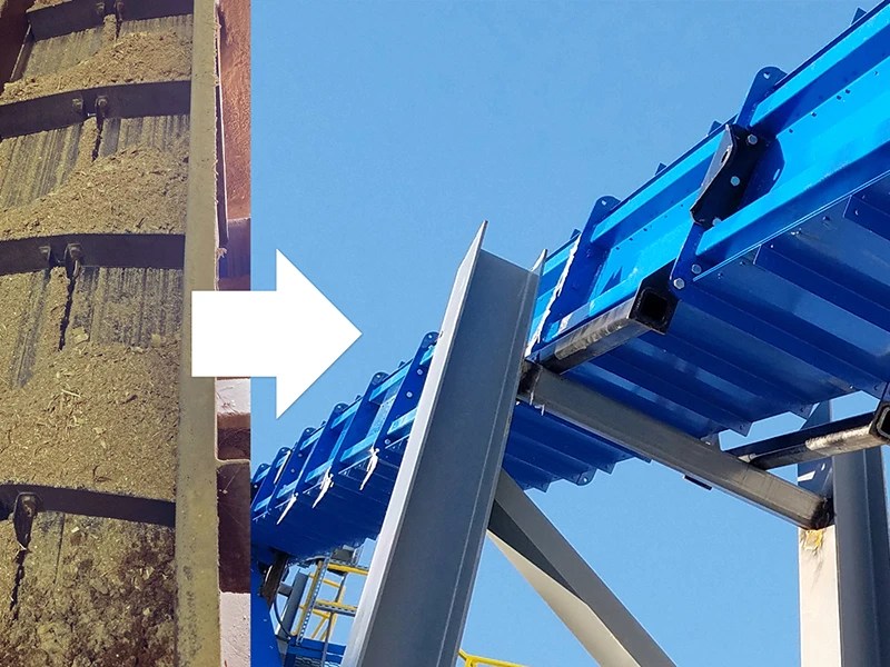 Open and enclosed conveyor comparison