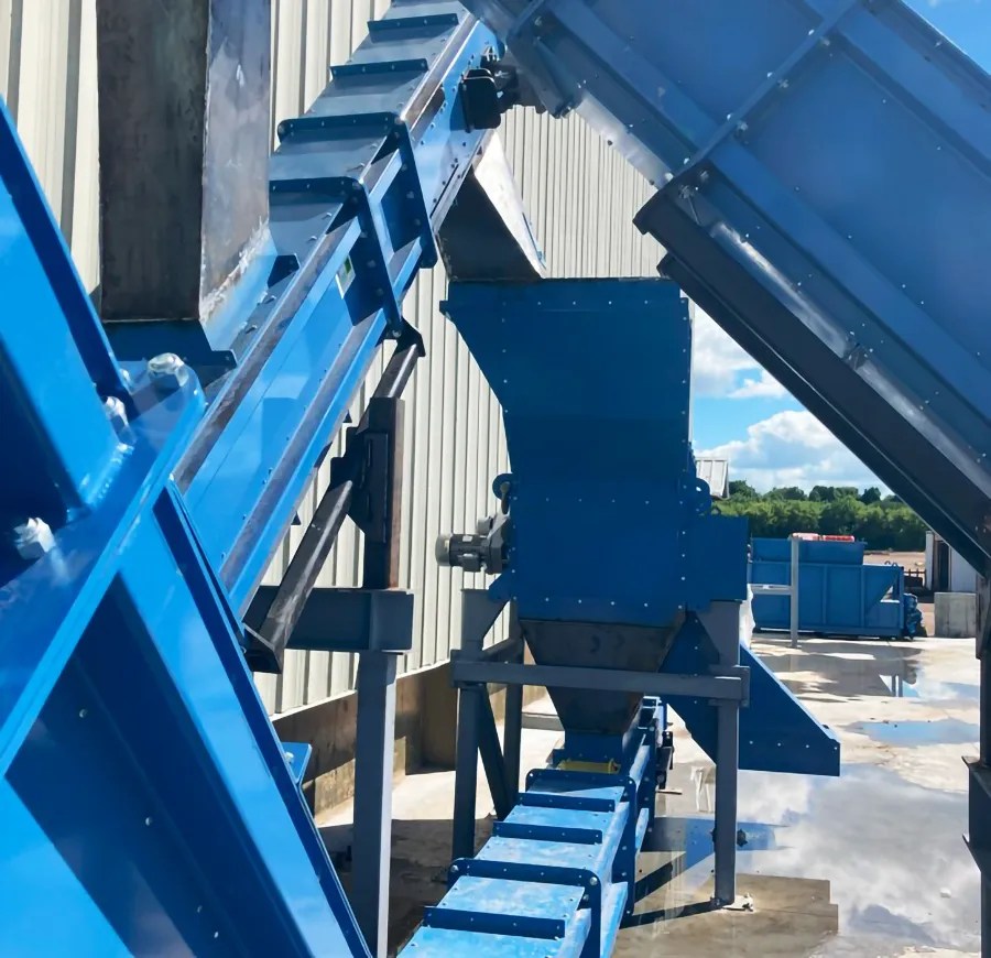 Biomass screening and receiving system from BE&E.