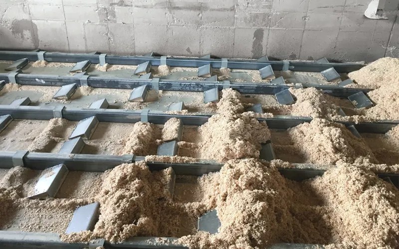 Biomass Bunker system with stroker floor