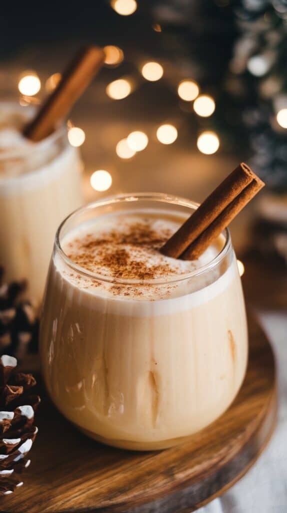 Homemade Maple Bourbon Eggnog